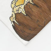 ホットアイダ焼いたホポテトポテトバターパットグルメ フリースブランケット (角)