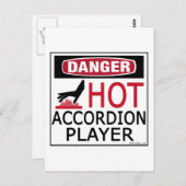 ホットアコーディオン選手 ポストカード (正面/裏面)