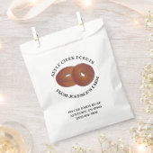 ホットアップルサイダードナッツドーナッツファームスタンドベーカリー フェイバーバッグ (クリップ留めされた状態)