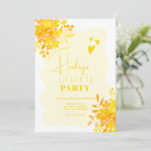 ホットイエローウェーブフレームボーフローラ甘い16 招待状 (スタンド正面)