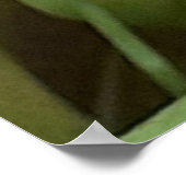 ホットイエローチューリップポスター ポスター (角)