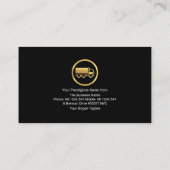 ホットイエロー電気稲妻運転サービス 名刺 (裏面)