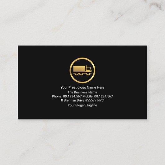 ホットイエロー電気稲妻運転サービス 名刺 (裏面)