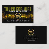 ホットイエロー電気稲妻運転サービス 名刺 (正面/裏面)