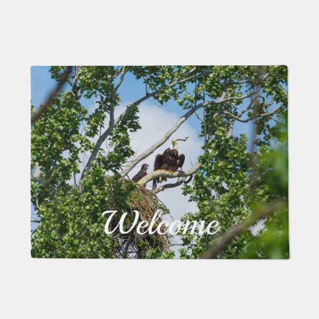 ホットイーグルウェルカムフォーマット ドアマット (正面)