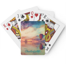 ホットエアバルーンあなたの名前のクラシックトランプ