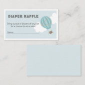 ホットエアバルーンおむつラッフルチケット エンクロージャーカード (正面/裏面)