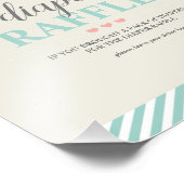 ホットエアバルーンアップ&おむつ遠くにラッフルゲームサイン フォトプリント            (角)