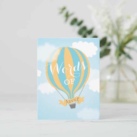 ホットエアバルーンアドバイスママ葉書の言葉 アドバイスカード (スタンド正面)