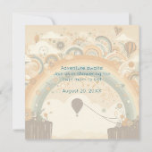 ホットエアバルーンアドベンチャーがツインベイビーシャワーを待つ (裏面)