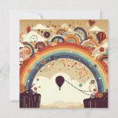 ホットエアバルーンアドベンチャーがツインベイビーシャワーを待つ (正面)