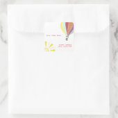 ホットエアバルーンアドレスステッカー スクエアシール (バッグ)