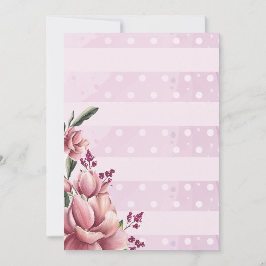 ホットエアバルーンガール誕生日ありがとう サンキューカード (裏面)