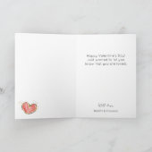 ホットエアバルーンキツネハッピーバレンタインデー カード (内部)