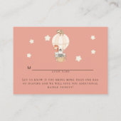 ホットエアバルーンキレーフゼブラスロートおむつラッフル エンクロージャーカード (裏面)