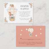 ホットエアバルーンキレーフゼブラスロートおむつラッフル エンクロージャーカード (正面/裏面)