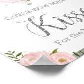 ホットエアバルーンシルバーピンクフローラ推測キス ポスター (角)