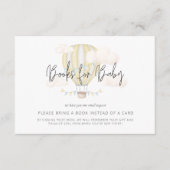 ホットエアバルーンシンプルブックリクエスト赤ちゃんシャワー エンクロージャーカード (正面)