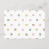 ホットエアバルーンシンプルブックリクエスト赤ちゃんシャワー エンクロージャーカード (裏面)