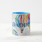 ホットエアバルーンダディカラフル水彩マグ マグカップ (中央)