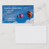 ホットエアバルーンテーマシンプル名刺 名刺 (正面/裏面)