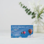 ホットエアバルーンテーマシンプル名刺 名刺 (スタンド正面)