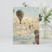 ホットエアバルーンデザイン サンキューカード (スタンド正面)