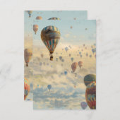 ホットエアバルーンデザイン サンキューカード (正面/裏面)