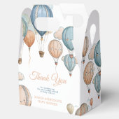 ホットエアバルーンパステルボーイトラベル赤ちゃんシャワー フェイバーボックス (オープン)
