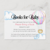 ホットエアバルーンピンクブックベビーカード エンクロージャーカード (正面)