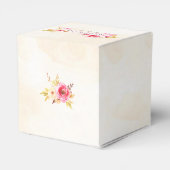 ホットエアバルーンピンク金ゴールドイエローローズ フェイバーボックス (裏面サイド)