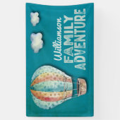 ホットエアバルーンファミリーアドベンチャー懇親会 横断幕 (縦)