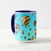 ホットエアバルーンフィエスタデジタルアートデザイン マグカップ (正面左)