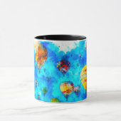 ホットエアバルーンフェスティバルスポーツマンウーマンファミリー マグカップ (中央)