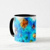 ホットエアバルーンフェスティバルスポーツマンウーマンファミリー マグカップ (正面左)