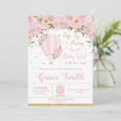ホットエアバルーンフローラベビーシャワーガール 招待状 (スタンド正面)