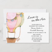 ホットエアバルーンブライダル招待状 招待状 (正面)