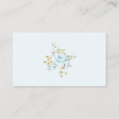 ホットエアバルーンブルー金ゴールドフローラおむつラッフル エンクロージャーカード (裏面)