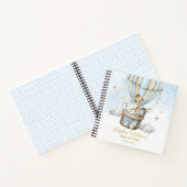 ホットエアバルーンベビーシャワーゲストブック ノートブック (内部)