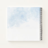 ホットエアバルーンベビーシャワーゲストブック ノートブック (裏面)