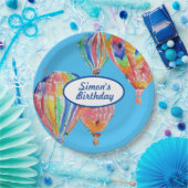 ホットエアバルーンボーイズ誕生日パーティープレート ペーパープレート (パーティー)