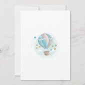 ホットエアバルーンボーイベビーシャワー招待状 招待状 (裏面)