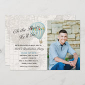 ホットエアバルーンボーイ卒業招待状 招待状 (正面/裏面)