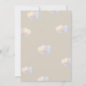 ホットエアバルーンボーイ1st誕生日招待状 招待状 (裏面)