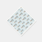 ホットエアバルーンボー誕生日 スタンダードカクテルナプキン (角)