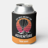 ホットエアバルーンヴィンテージレトロサンセットアドベンチャー 缶クーラー (缶正面)