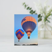 ホットエアバルーン乗り新しいSmyrnaビーチFLはがき ポストカード (スタンド正面)