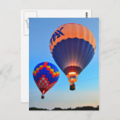 ホットエアバルーン乗り新しいSmyrnaビーチFLはがき ポストカード (正面/裏面)