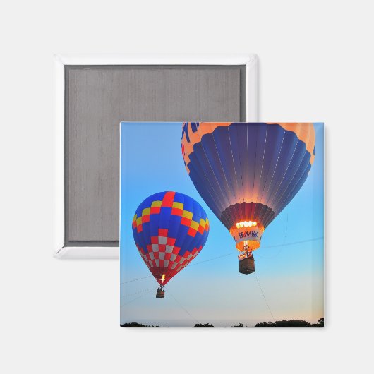 ホットエアバルーン乗り新しいSmyrnaビーチFLマグネット マグネット (正面/裏面)