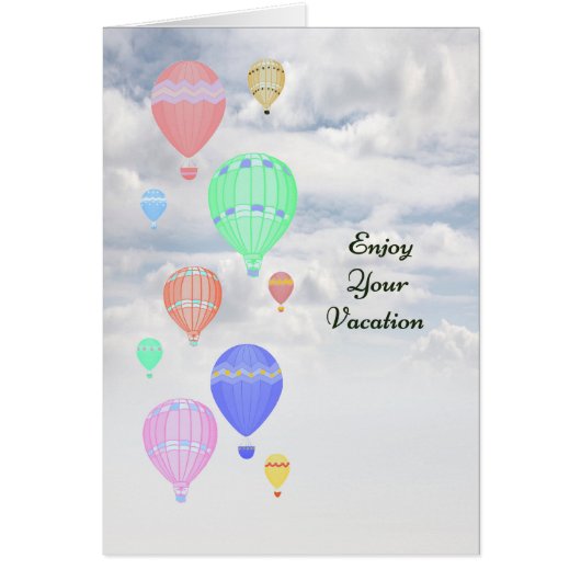 ホットエアバルーン付きバケーションカード (正面)